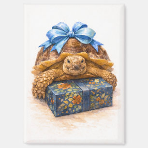 Alles Gute zum Geburtstag Blau Wasserfarbe Sulcata Magnet