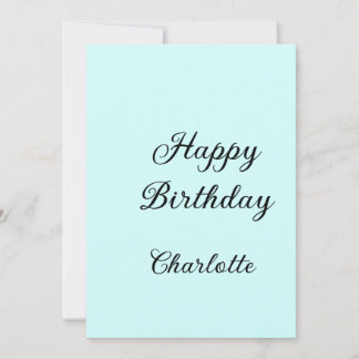 Alles Gute zum Geburtstag blaue Hintergrundname st Einladung