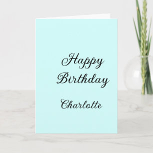 Alles Gute zum Geburtstag blaue Hintergrundname st Karte