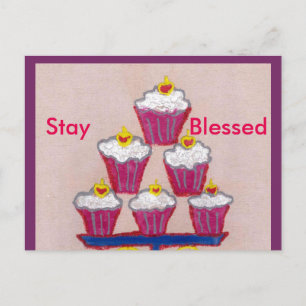 Alles Gute zum Geburtstag, bleib gesegnet Grußkart Postkarte