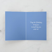 Alles Gute zum Geburtstag! Blue Card Karte (Innenseite)
