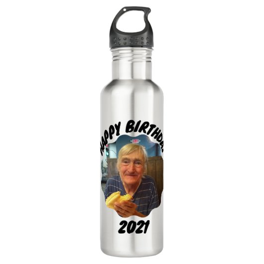 Alles Gute zum Geburtstag Bob 2021 Wasserflasche Edelstahlflasche (Vorderseite)