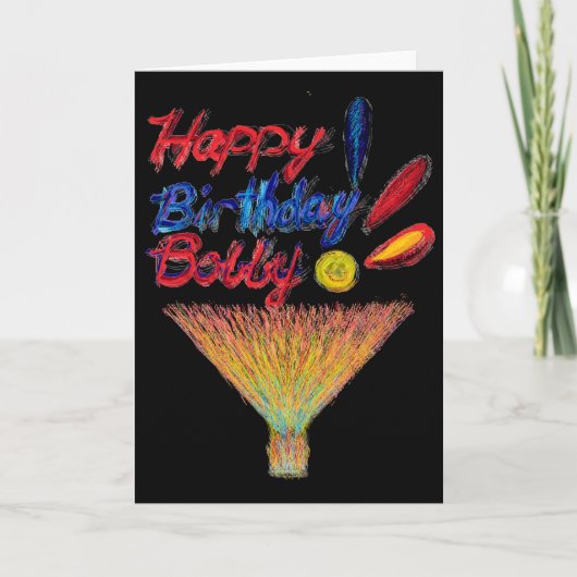 Alles Gute zum Geburtstag Bobby! Karte (Vorderseite)