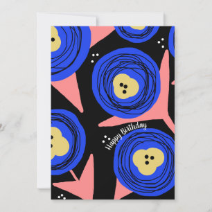 Alles Gute zum Geburtstag Bold Poppy Floral Karten