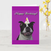 Alles Gute zum Geburtstag Boston Karte (Gelbe Blume)