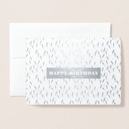 Alles Gute zum Geburtstag. Botanischer Luxus Folienkarte