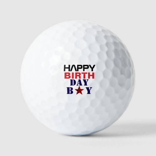 Alles Gute zum Geburtstag BoY Golfball (Vorderseite)