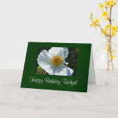 Alles Gute zum Geburtstag, Bridget! Vorlagenkarte Karte (Gelbe Blume)