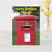 Alles Gute zum Geburtstag britische Karte (Gelbe Blume)