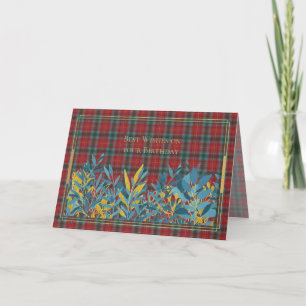 Alles Gute zum Geburtstag British Columbia Tartan Karte