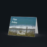 Alles Gute zum Geburtstag, Brother Ocean Waves Karte<br><div class="desc">Eine schöne Karte zum Geburtstag Ihres Bruders mit Blick auf die blauen Ozeanwellen, die durch einen Zaun mit dem im Wind wehenden Strandrasen zu sehen sind. Inside ist eine nette Vers von mir, dass Sie natürlich anpassen können / personalisieren, um Ihre Bedürfnisse Anzug! Sie können es auch für einen anderen...</div>