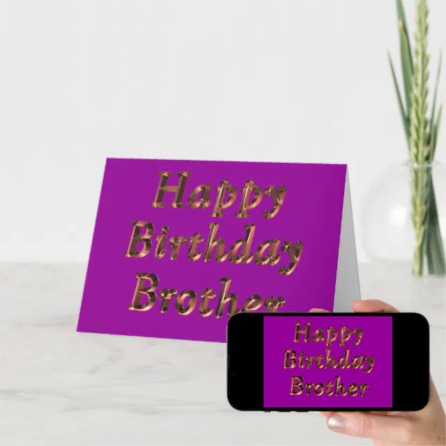 Alles Gute zum Geburtstag, Bruder Bro Geburtstag w Karte Zazzle.de