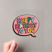 Alles Gute zum Geburtstag Bubble Acryleinladungen (Insitu (Handheld))