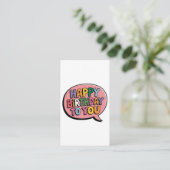 Alles Gute zum Geburtstag Bubble Begleitkarte (Stehend Vorderseite)