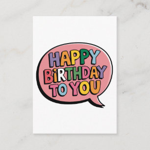 Alles Gute zum Geburtstag Bubble Begleitkarte