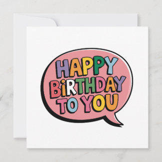 Alles Gute zum Geburtstag Bubble Einladung