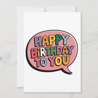Alles Gute zum Geburtstag Bubble Einladung