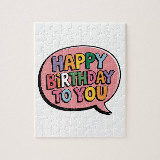 Alles Gute zum Geburtstag Bubble Puzzle (Vertikal)
