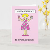 Alles Gute zum Geburtstag Bunco Freund Karte (Gelbe Blume)
