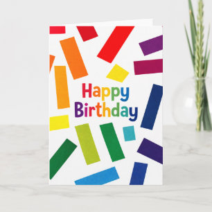 Alles Gute zum Geburtstag - bunt Karte