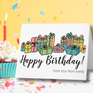 Alles Gute zum Geburtstag, bunte moderne Freude Karte