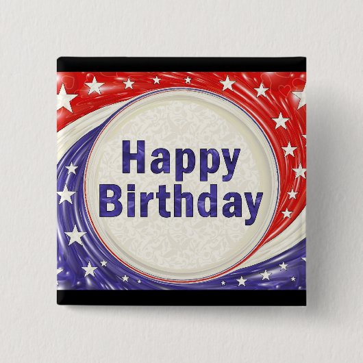 Alles Gute zum Geburtstag Button (Vorderseite)