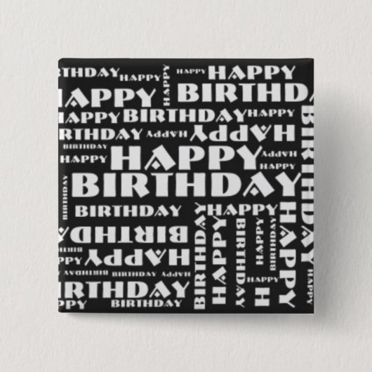 Alles Gute zum Geburtstag Button (Vorderseite)