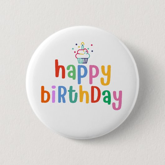 Alles Gute zum Geburtstag Button (Vorderseite)