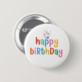Alles Gute zum Geburtstag Button (Vorne & Hinten)