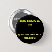 alles Gute zum Geburtstag Button (Vorne & Hinten)