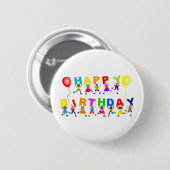 Alles Gute zum Geburtstag Button (Vorne & Hinten)