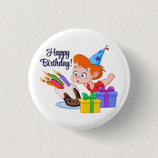 Alles Gute zum Geburtstag Button (Vorderseite)
