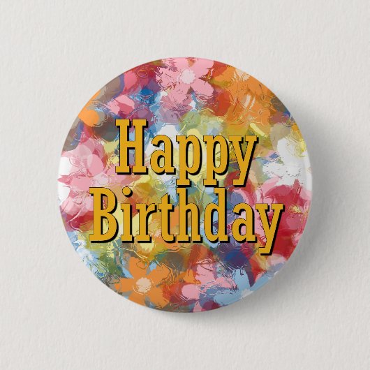 Alles Gute zum Geburtstag Button (Vorderseite)