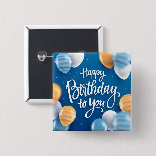 Alles Gute zum Geburtstag! Button (Vorne & Hinten)