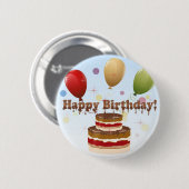 Alles Gute zum Geburtstag Button (Vorne & Hinten)