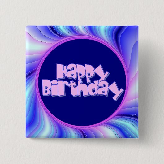 Alles Gute zum Geburtstag Button (Vorderseite)