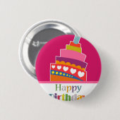 Alles Gute zum Geburtstag Button (Vorne & Hinten)