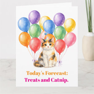 Alles Gute zum Geburtstag Calico-Katze Haustier Karte