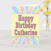 Alles Gute zum Geburtstag Catherine Karte (Gelbe Blume)