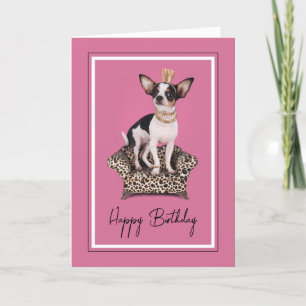 Alles Gute zum Geburtstag   Chihuahua Prinzessin Karte