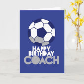 Alles Gute zum Geburtstag COACH mit Fußball Karte (Gelbe Blume)
