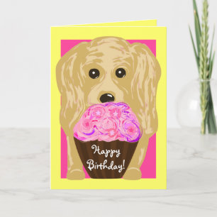 Alles Gute zum Geburtstag! Cocker Spaniel Art Card Karte