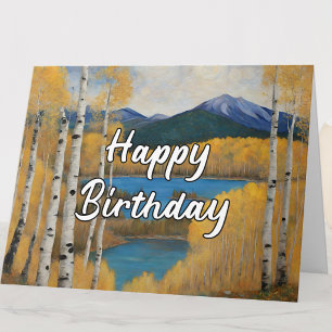 Alles Gute zum Geburtstag Colorado Mountain Lake Karte