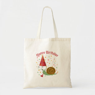 Alles Gute zum Geburtstag! Confetti Snail Tragetasche
