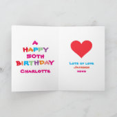 Alles Gute zum Geburtstag Cooler Niedliche Geburts Karte (Innenseite)