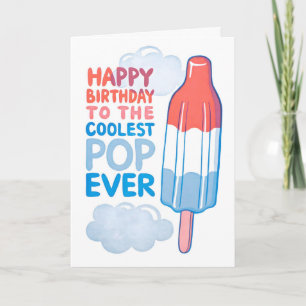 Alles Gute zum Geburtstag Coolste Pop Letterpress  Karte