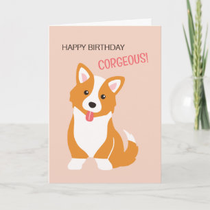 Alles Gute zum Geburtstag corgeous - Hundewitz Geb Karte