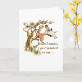 Alles Gute zum Geburtstag, Cousin Karte (Gelbe Blume)