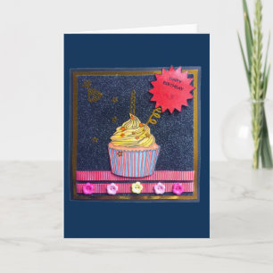 Alles Gute zum Geburtstag, Cupcake Karte