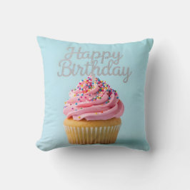 Alles Gute zum Geburtstag Cupcake Kissen